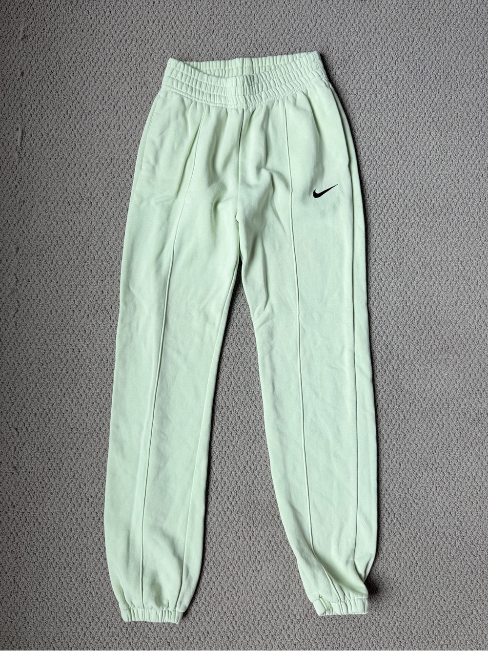 Nike Light Mint Green Joggers with Black Swoosh